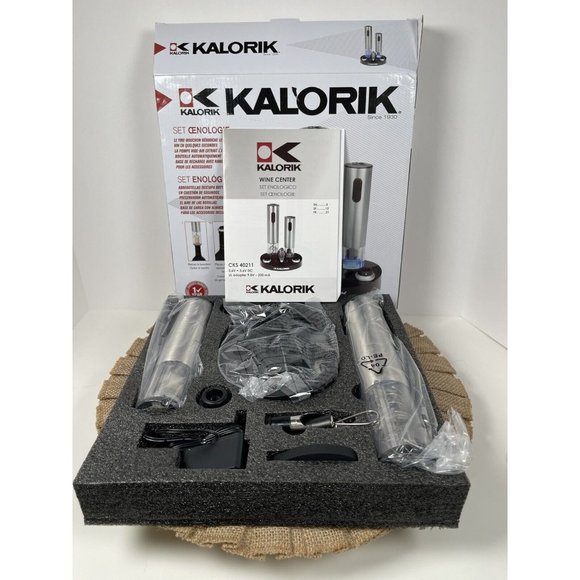 KALORIK Wine Center Opener Preserver Vacuum Seal and Charging Base NEW in Box - Picture 1 of 15